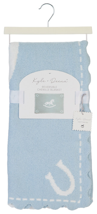 Thumbnail 1: Kyle & Deena 30x40 Reversible Chenille Blanket 
