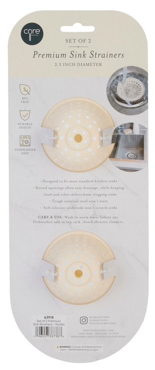 Thumbnail 2: CORE KITCHEN 2 Pk Premium Sink Strainers 