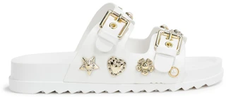 Thumbnail 2: Kensie Girl Girls Footbed Sandals w/ Charms 