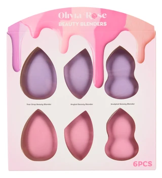 Thumbnail 1: Olivia Rose 6 Pc Beauty Blender Set 