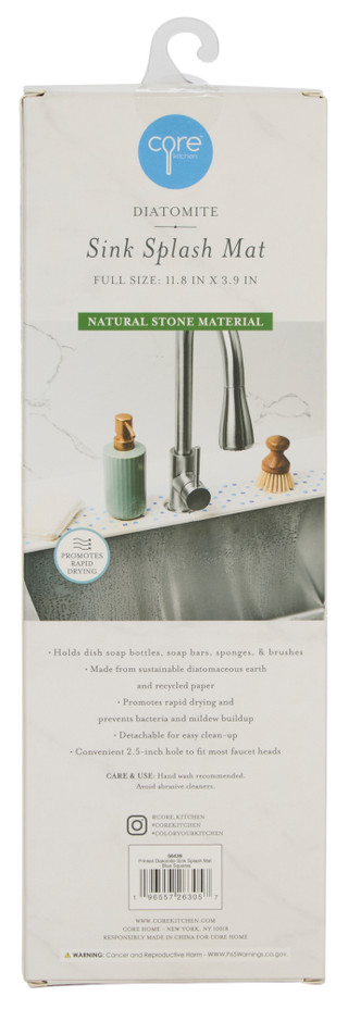 Thumbnail 2: CORE KITCHEN Diatomite Sink Splash Mat 