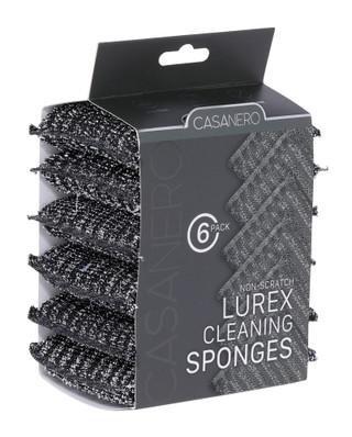 Thumbnail 2: CASANERO 6 Pk Non-Scratch Lurex Cleaning Sponges 