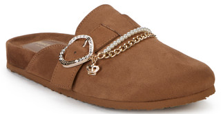 Thumbnail 1: Juicy Couture Women's Dove Heart Buckle Clog Slippers 