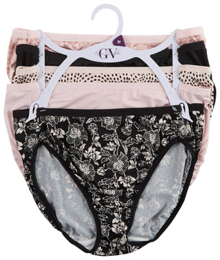 Thumbnail 1: Gloria Vanderbilt Womens 5-Pack Hi Cut Panties 