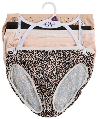 Thumbnail 1: Gloria Vanderbilt Womens 5-Pack Hi Cut Panties 