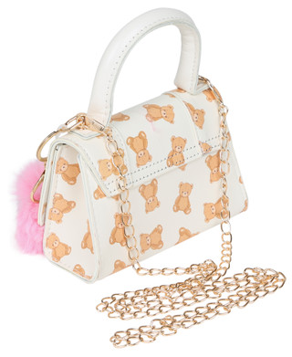Thumbnail 2: Willow & Ruby Girls Mini Teddy Bear Satchel 
