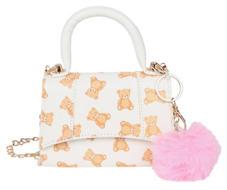 Thumbnail 1: Willow & Ruby Girls Mini Teddy Bear Satchel 