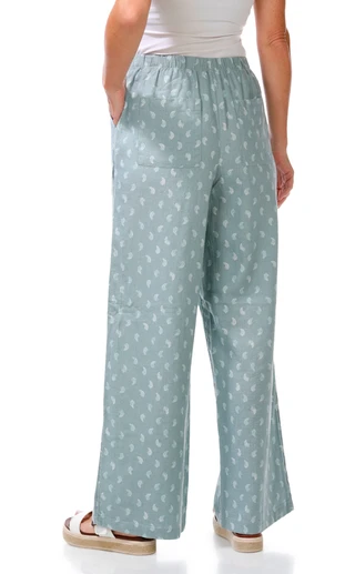 Thumbnail 3: Pink Rose Juniors Floral Wide Leg Pants 
