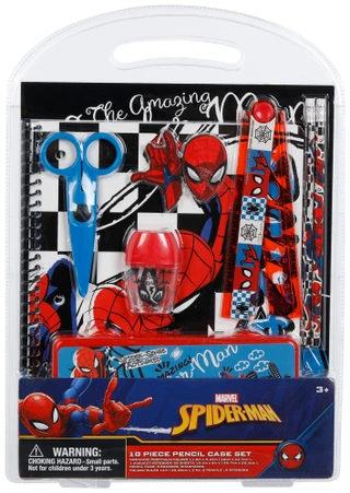 Thumbnail 1: Marvel 10 Pc Spider-Man Pencil Case Set 