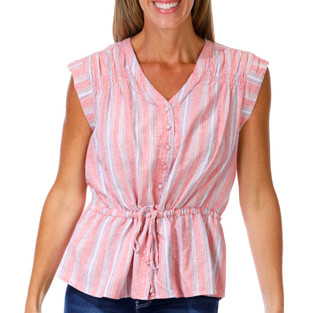 Thumbnail 1: Coral Bay Petlte Sleeveless Yard Stripe Top 