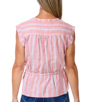 Thumbnail 3: Coral Bay Petlte Sleeveless Yard Stripe Top 