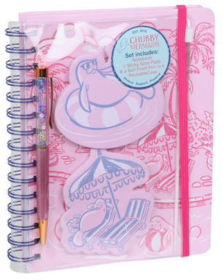 Thumbnail 1: Chubby Mermaids Manatee Villa Spiral Notebook Set 