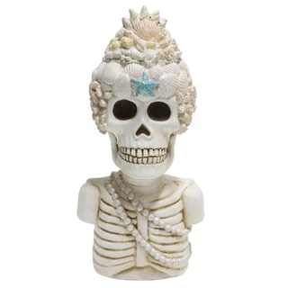 Thumbnail 1: Magical Season 18 in Coastal Shell Skeleton Halloween Home Accent 