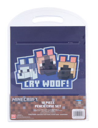 Thumbnail 2: Minecraft 10 Pc Minecraft Pencil Case Set 