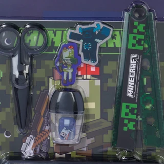 Thumbnail 3: Minecraft 10 Pc Minecraft Pencil Case Set 