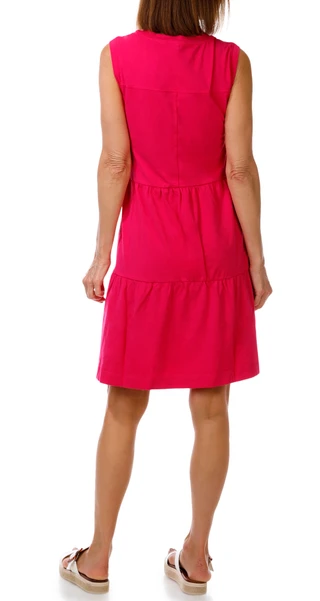 Thumbnail 2: DKNY Sleeveless Knit Tiered A-Line Dress 