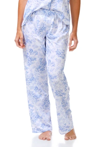 Thumbnail 2: Laura Ashley Women's 2 Pc Pajama Pants Set 