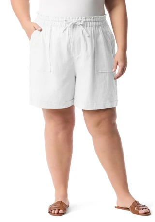 Thumbnail 1: Gloria Vanderbilt Plus Jax Drawstring Shorts 