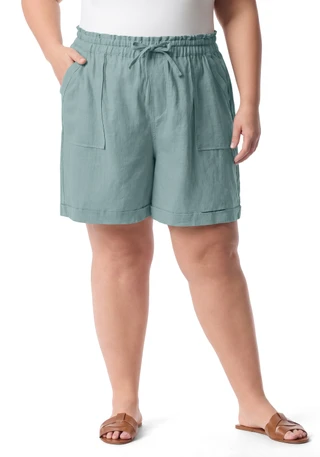 Thumbnail 1: Gloria Vanderbilt Plus Jax Drawstring Shorts 