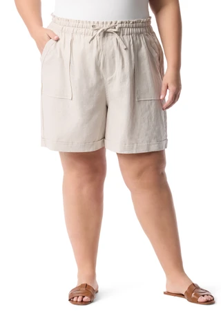 Thumbnail 1: Gloria Vanderbilt Plus Jax Drawstring Shorts 