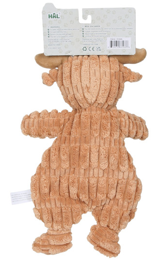 Thumbnail 2: Smoochy Pet Pals Crinkle Highland Cow Pet Toy 