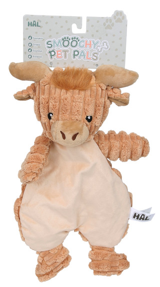 Thumbnail 1: Smoochy Pet Pals Crinkle Highland Cow Pet Toy 