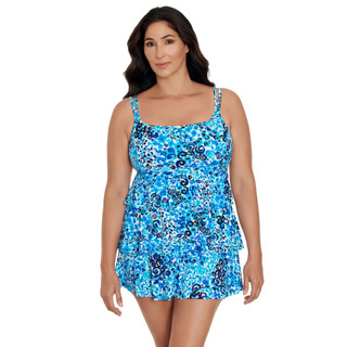 Thumbnail 1: Longitude Womens Triple Tier Swimdress 
