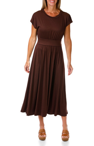 Thumbnail 1: BY TOGETHER Women's Short Sleeve Knit Maxi Dress 