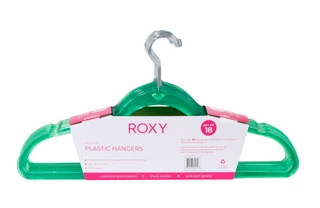 Thumbnail 2: ROXY 18 Pk Slim Plastic Hangers 