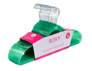 Thumbnail 3: ROXY 18 Pk Slim Plastic Hangers 