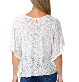 Thumbnail 3: Democracy Women's Short Sleeve Lace Top 