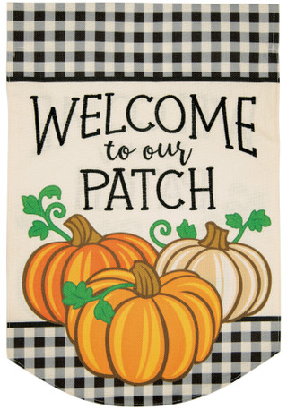 Thumbnail 1: Carson Home Accents Welcome To Our Patch Harvest Flag Home Accent  