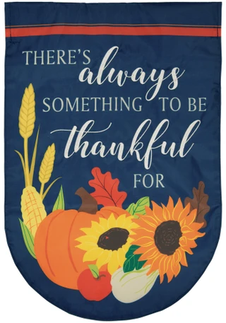 Thumbnail 1: Carson Home Accents Thankful Harvest Flag 