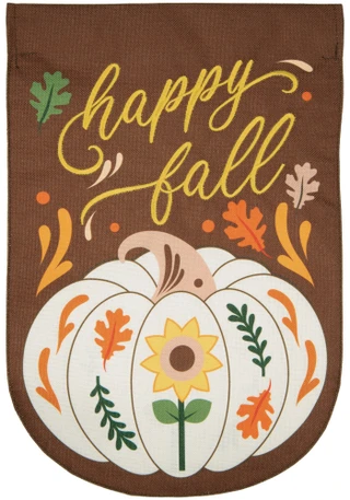 Thumbnail 1: Carson Home Accents Happy Fall Harvest Flag Home Accent  