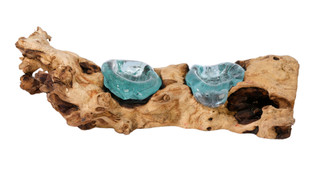 Thumbnail 1: JD YEATTS Double Flat Glass On Driftwood Home Accent 