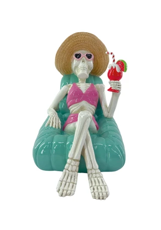 Thumbnail 1: Magical Season 10 in Resin Skeleton Floaty Coastal Halloween Home Accent 