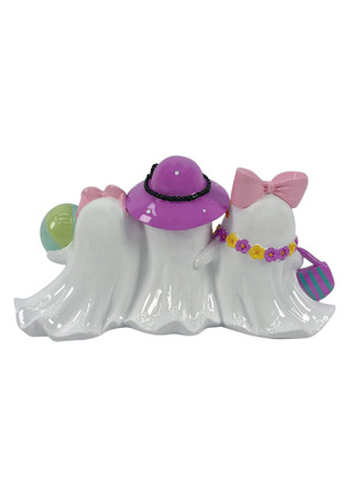 Thumbnail 2: Magical Season 10 in Resin Coastal Ghost Besties Halloween Home Accent 