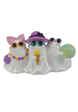 Thumbnail 1: Magical Season 10 in Resin Coastal Ghost Besties Halloween Home Accent 