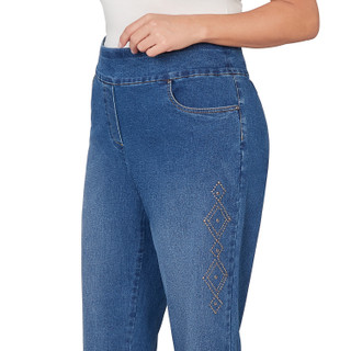 Thumbnail 3: Alfred Dunner Plus Heat Set Super Stretch Jeans 