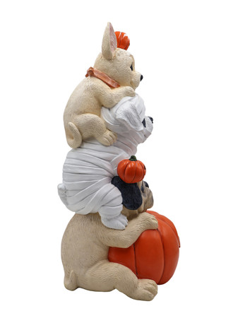 Thumbnail 2: Magical Season 24 in Stacked Dogs Pumpkin Halloween Home Accent 