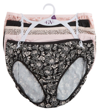 Thumbnail 1: Gloria Vanderbilt Womens 5-Pack Hi Cut Panties 