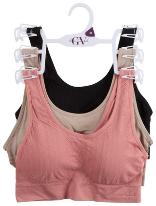 Thumbnail 1: Gloria Vanderbilt Womens 3Pack Wireless Bras 