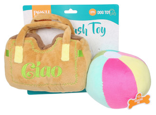 Thumbnail 1: Posh Paws 2 Pk Plush Pet Toys 