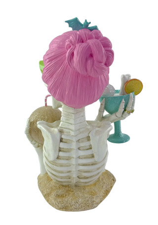 Thumbnail 2: Magical Season 12 in Resin Tropical Skeleton Bust Halloween Home Accent 