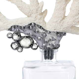 Thumbnail 2: Contrast Glass Coral Home Accent 
