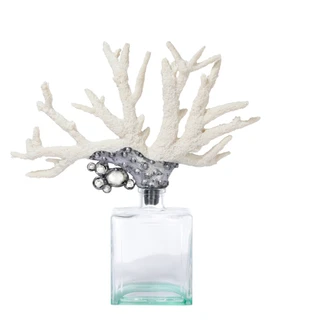 Thumbnail 1: Contrast Glass Coral Home Accent 