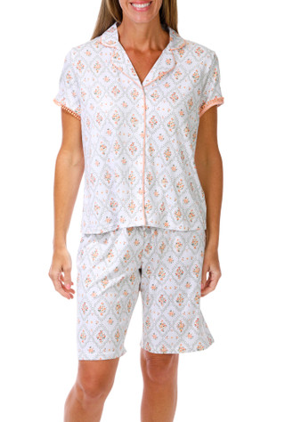 Thumbnail 1: Laura Ashley Women's 2 Pc Pajama Shorts Set 