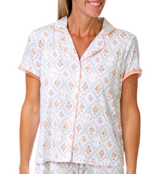 Thumbnail 4: Laura Ashley Women's 2 Pc Pajama Shorts Set 