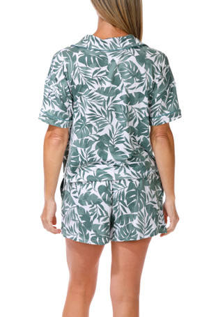 Thumbnail 4: JACLYN Women's 2 Pc Pajama Shorts Set 