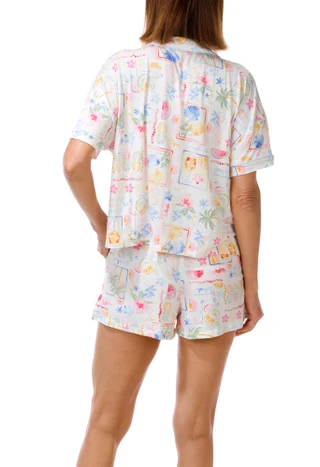 Thumbnail 2: JACLYN Women's 2 Pc Pajama Shorts Set 